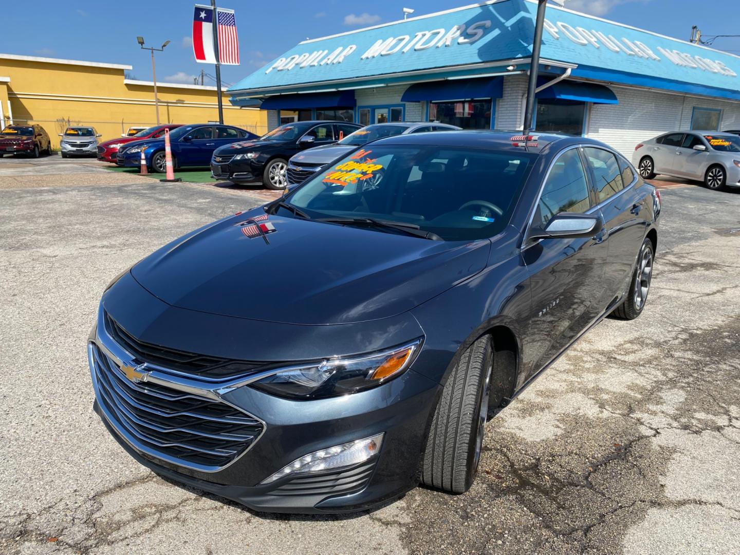 2021 Gray /GRAY Chevrolet Malibu LT (1G1ZD5ST6MF) with an 1.5L L4 DOHC 16V engine, 6A transmission, located at 1842 Wirt Road, Houston, TX, 77055, (713) 973-3903, 29.805330, -95.484787 - Photo#0