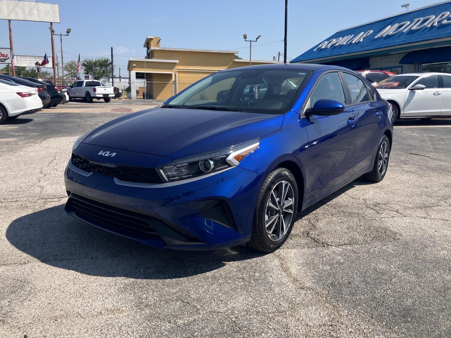 2023 BLUE /Black Kia Forte (3KPF24AD6PE) , located at 1842 Wirt Road, Houston, TX, 77055, (713) 973-3903, 29.805330, -95.484787 - Photo#0