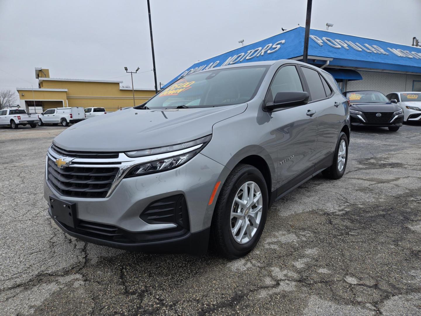 2023 Gray /SILVER Chevrolet Equinox (3GNAXHEG6PL) , located at 1842 Wirt Road, Houston, TX, 77055, (713) 973-3903, 29.805330, -95.484787 - Photo#0