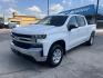 2020 White /Black Chevrolet Silverado 1500 LT Crew Cab 2WD (3GCPWCED3LG) with an 5.3L V8 OHV 16V engine, 6A transmission, located at 1842 Wirt Road, Houston, TX, 77055, (713) 973-3903, 29.805330, -95.484787 - Photo#0