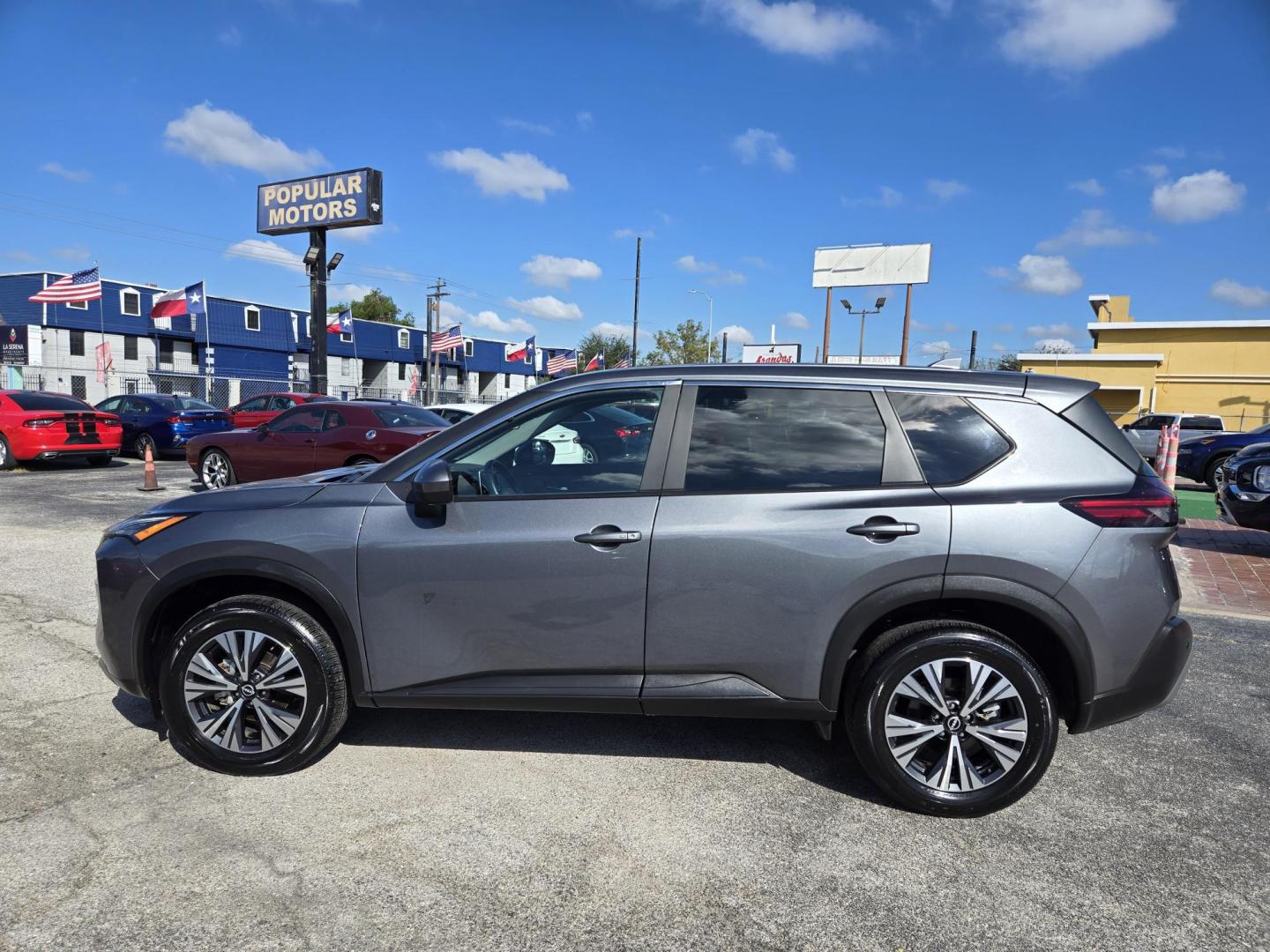 2023 Gray Nissan Rogue SV (5N1BT3BA5PC) with an 2.5L L4 DOHC 16V engine, CVT transmission, located at 1842 Wirt Road, Houston, TX, 77055, (713) 973-3903, 29.805330, -95.484787 - Photo#1