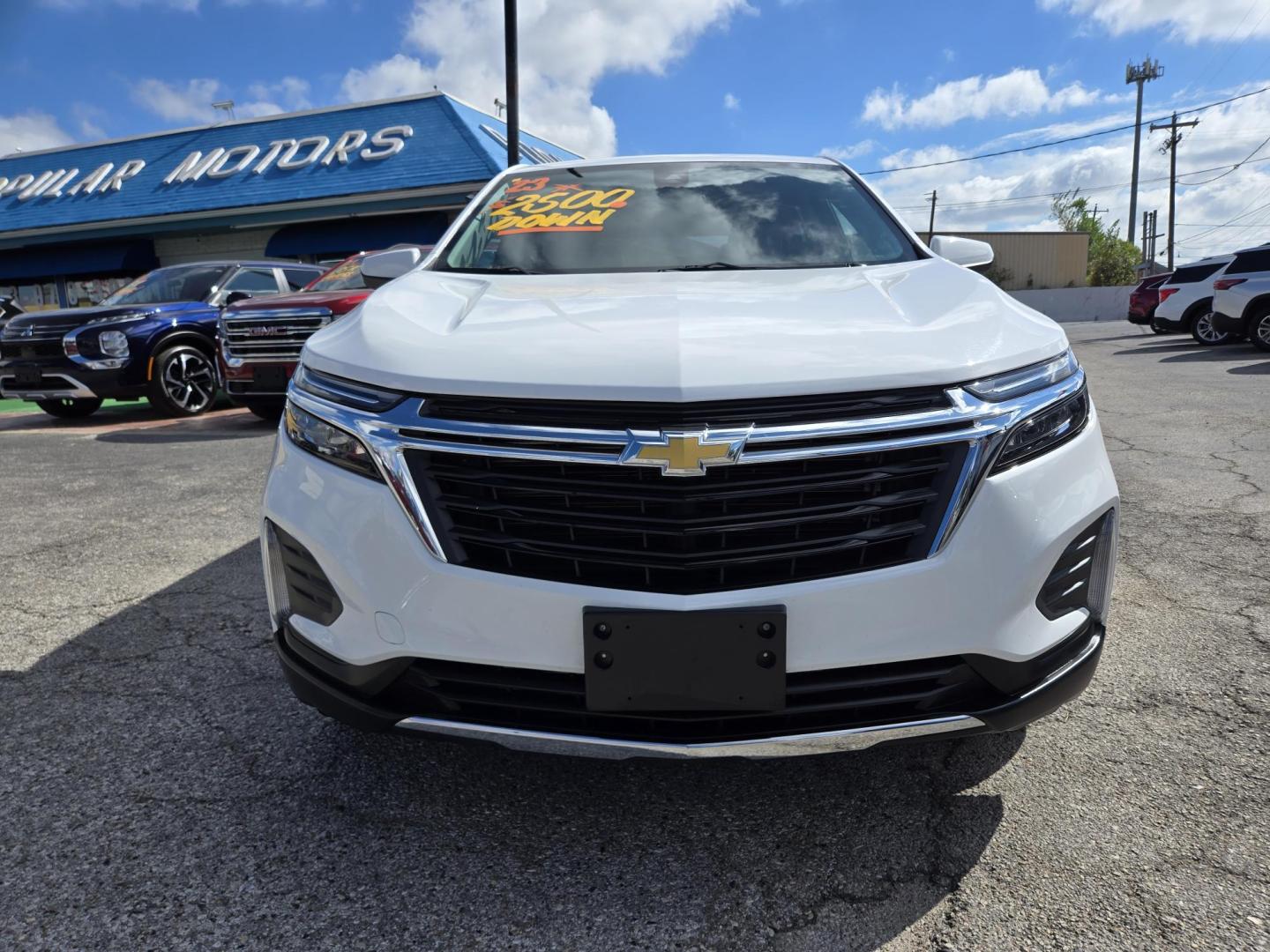 2023 White Chevrolet Equinox LT AWD (3GNAXUEG7PL) with an 1.5L L4 DOHC 16V TURBO engine, 6A transmission, located at 1842 Wirt Road, Houston, TX, 77055, (713) 973-3903, 29.805330, -95.484787 - Photo#7