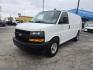 2020 White Chevrolet Express 2500 Cargo (1GCWGAFP5L1) with an 4.3L V6 engine, 6A transmission, located at 1842 Wirt Road, Houston, TX, 77055, (713) 973-3903, 29.805330, -95.484787 - Photo#0