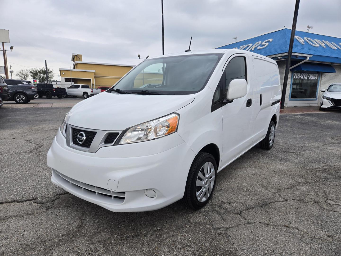 2021 White Nissan NV200 S (3N6CM0KN9MK) with an 2.0L L4 DOHC 16V engine, CVT transmission, located at 1842 Wirt Road, Houston, TX, 77055, (713) 973-3903, 29.805330, -95.484787 - Photo#0