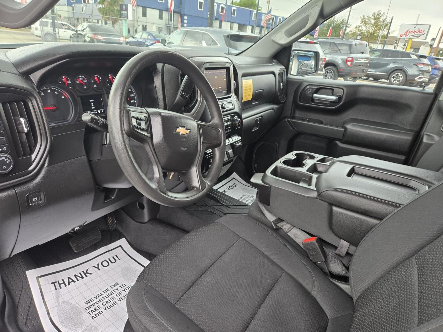 2020 White Chevrolet Silverado 1500 Work Truck Crew Cab Short Box 4WD (1GCPYAEH5LZ) with an 4.3L V6 engine, 6A transmission, located at 1842 Wirt Road, Houston, TX, 77055, (713) 973-3903, 29.805330, -95.484787 - Photo#8