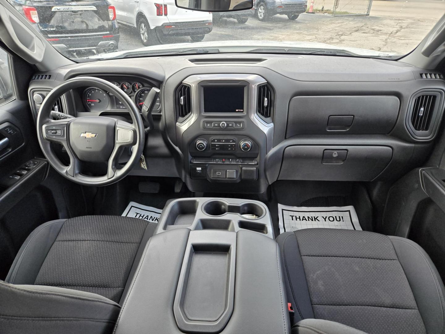 2020 White Chevrolet Silverado 1500 Work Truck Crew Cab Short Box 4WD (1GCPYAEH3LZ) with an 4.3L V6 engine, 6A transmission, located at 1842 Wirt Road, Houston, TX, 77055, (713) 973-3903, 29.805330, -95.484787 - Photo#16