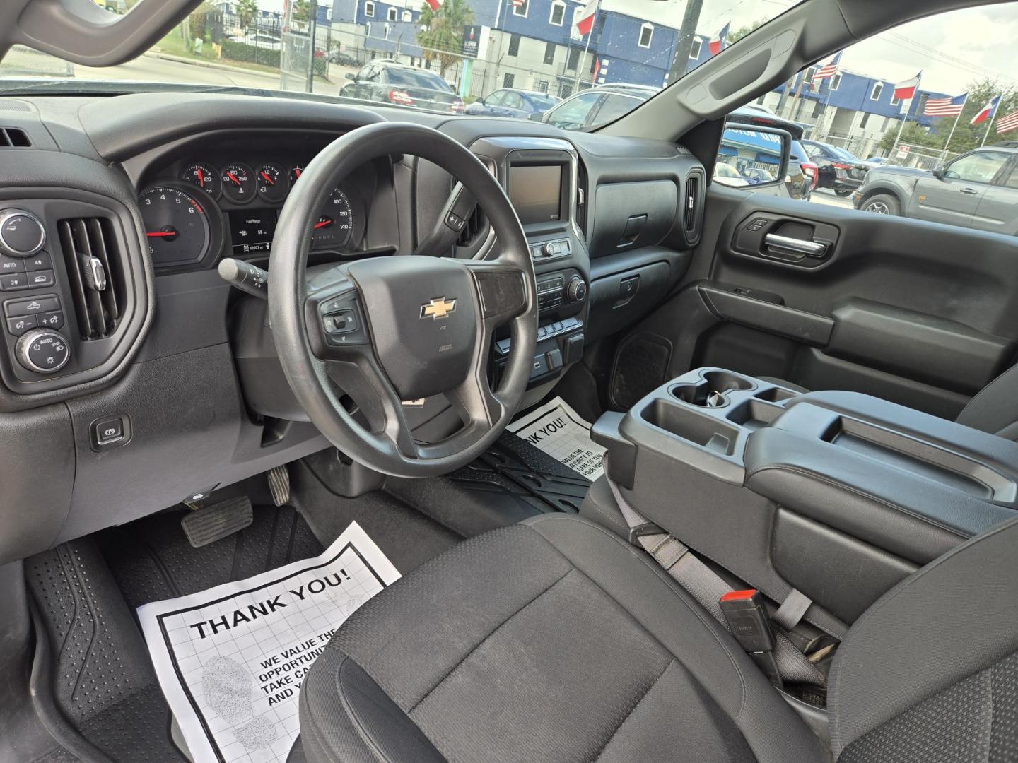 2020 White Chevrolet Silverado 1500 Work Truck Crew Cab Short Box 4WD (1GCPYAEH3LZ) with an 4.3L V6 engine, 6A transmission, located at 1842 Wirt Road, Houston, TX, 77055, (713) 973-3903, 29.805330, -95.484787 - Photo#8