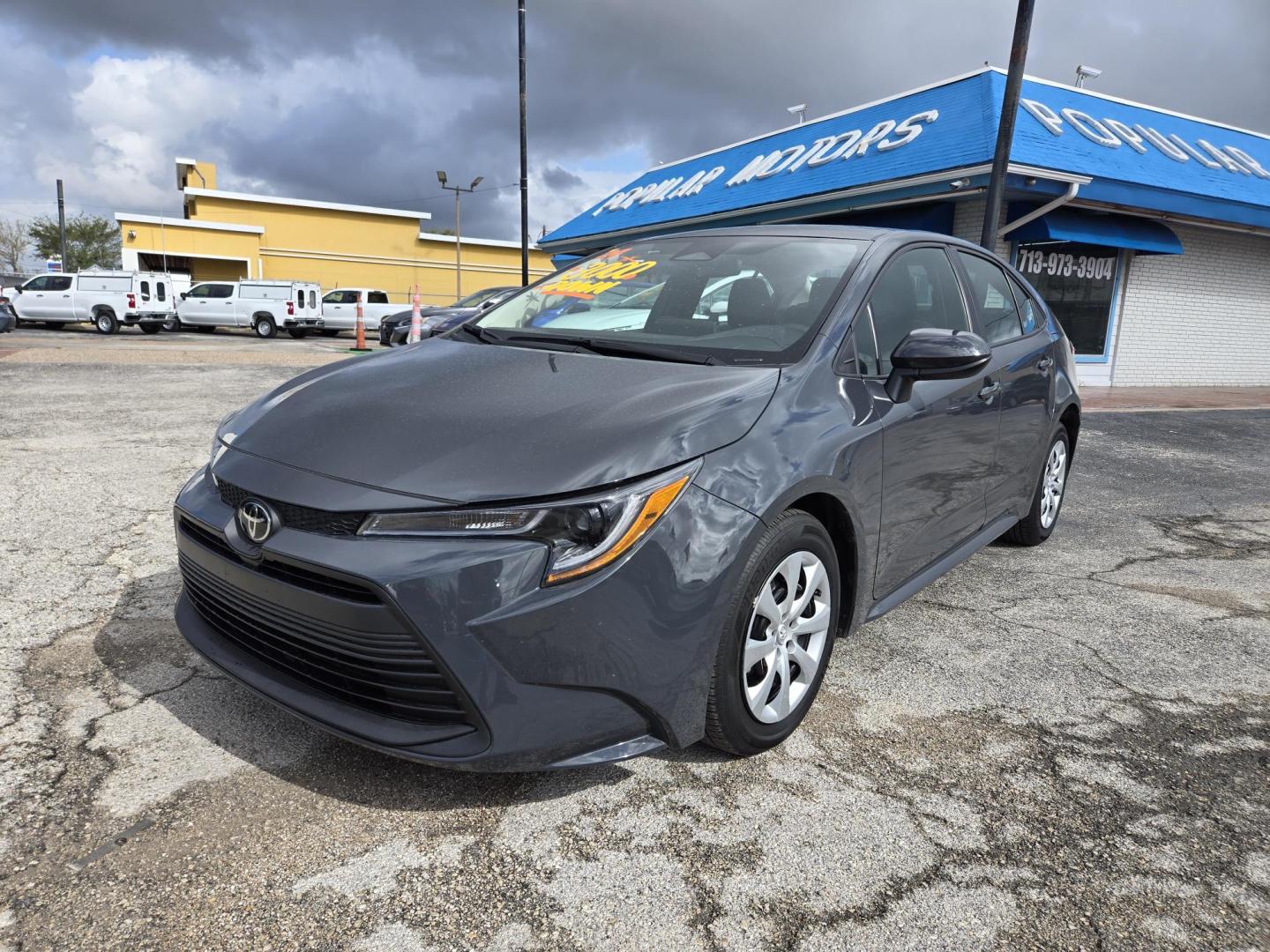 2024 Black Toyota Corolla LE (5YFB4MDE3RP) with an 2.0L L4 DOHC 16V engine, CVT transmission, located at 1842 Wirt Road, Houston, TX, 77055, (713) 973-3903, 29.805330, -95.484787 - Photo#0