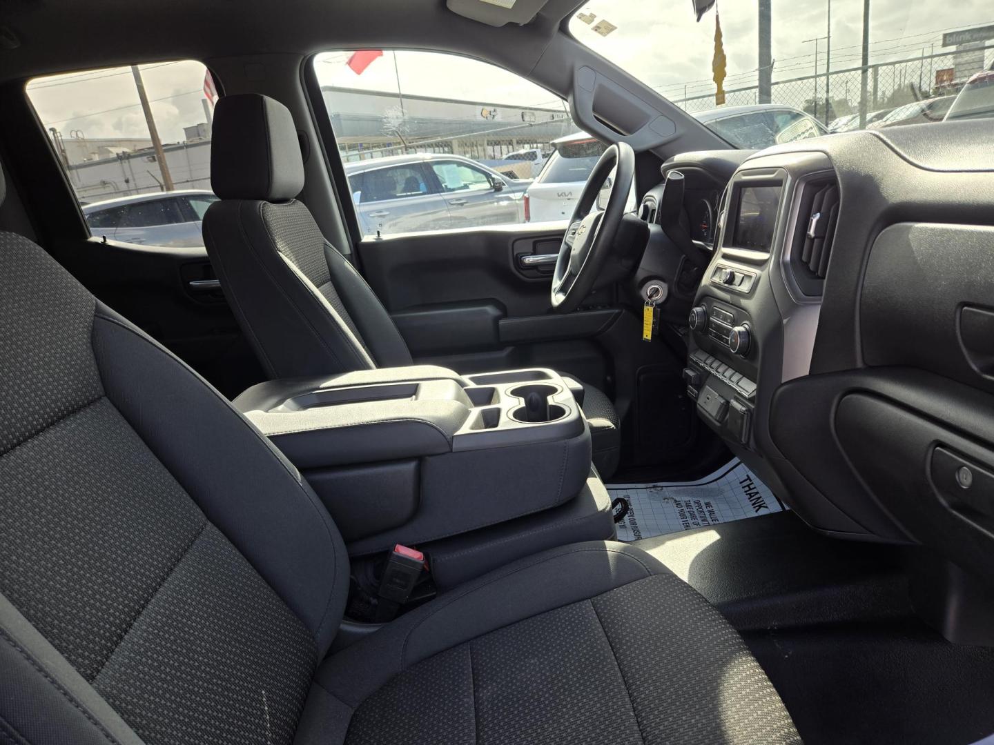 2020 White Chevrolet Silverado 1500 Work Truck Double Cab 4WD (1GCRYAEF8LZ) with an 5.3L V8 OHV 16V engine, 6A transmission, located at 1842 Wirt Road, Houston, TX, 77055, (713) 973-3903, 29.805330, -95.484787 - Photo#12