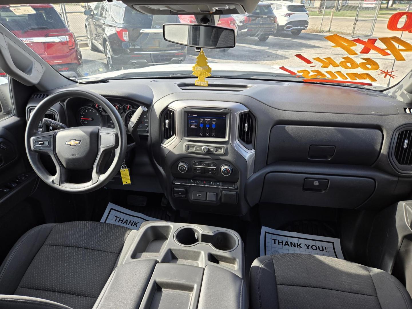 2020 White Chevrolet Silverado 1500 Work Truck Double Cab 4WD (1GCRYAEF8LZ) with an 5.3L V8 OHV 16V engine, 6A transmission, located at 1842 Wirt Road, Houston, TX, 77055, (713) 973-3903, 29.805330, -95.484787 - Photo#16