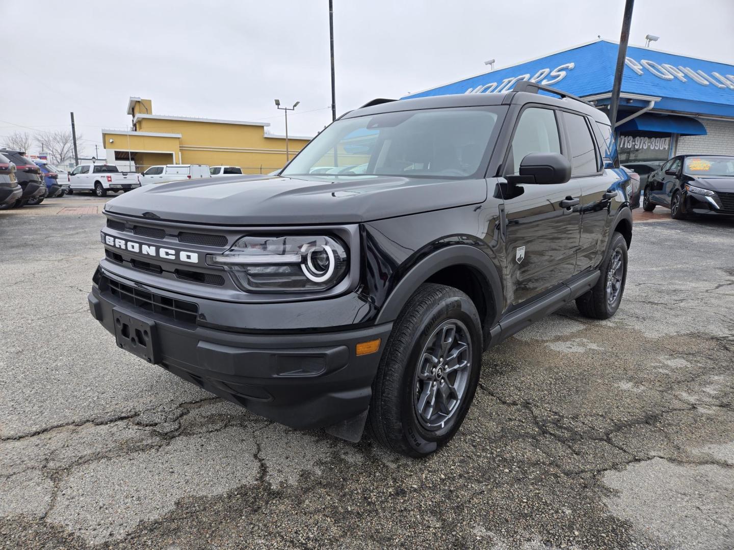 2024 Black /Gray Ford Bronco Sport Big Bend (3FMCR9B64RR) with an 1.5L L3 engine, 8A transmission, located at 1842 Wirt Road, Houston, TX, 77055, (713) 973-3903, 29.805330, -95.484787 - Photo#0