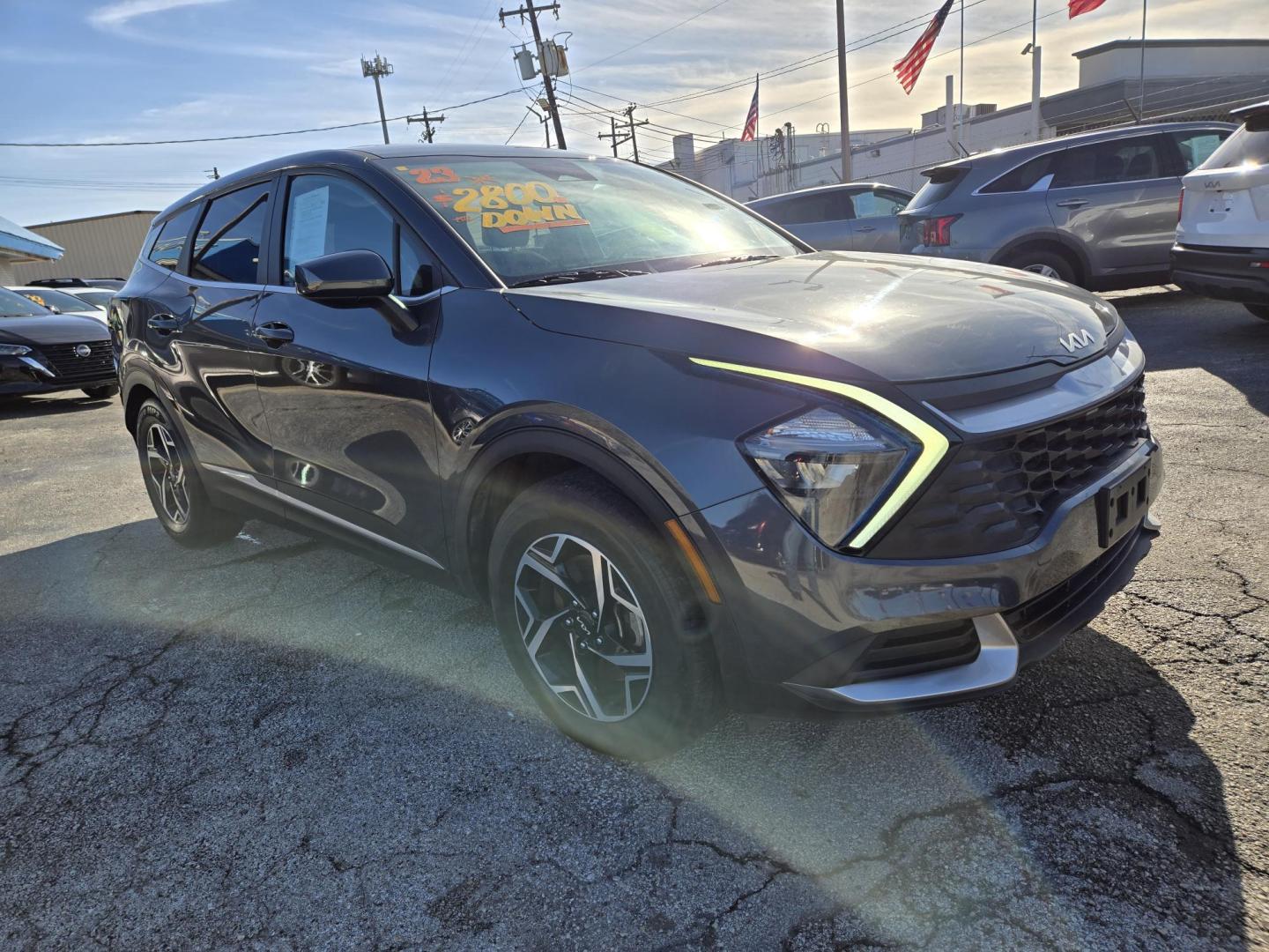 2023 Gray /Black Kia Sportage LX FWD (KNDPU3AF4P7) with an 2.5L V6 DOHC 24V engine, 8A transmission, located at 1842 Wirt Road, Houston, TX, 77055, (713) 973-3903, 29.805330, -95.484787 - Photo#6